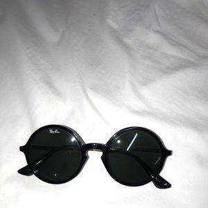 Ray ban black circle glasses
